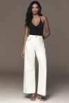 Maeve Ruched Halter Tank Top In White