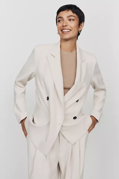 Maeve Rue Oversized Blazer By  Jacket In White