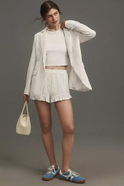 Maeve Ruffled Skirty Shorts In Black