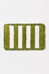 Maeve Ruffled Stripe Tufted Bath Mat In Multi