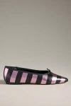 Maeve Satin Square-toe Ballet Flats In Pink