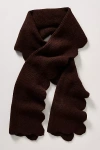 Maeve Scallop Scarf In Brown