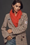 Maeve Scallop Scarf In Red