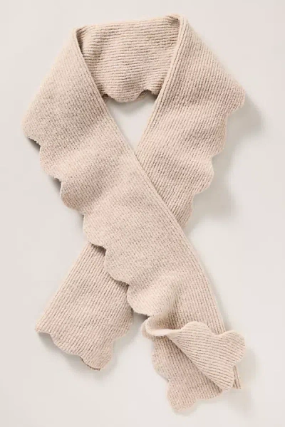 Maeve Scallop Scarf In Sand