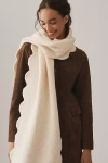 Maeve Scallop Scarf In White
