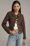 Maeve Scallop Tweed Lady Jacket In Brown