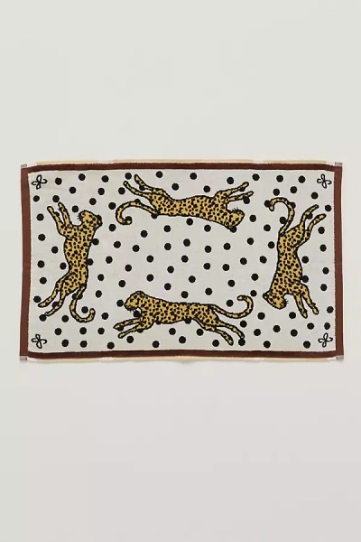 Maeve Scarf Cotton Woven Bath Mat In Yellow