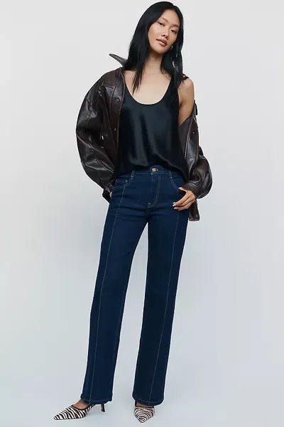 Maeve Selene Mid Rise Bootcut Jeans In Blue