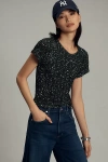 Maeve Sequin Muscle Tee In Green