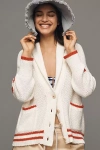 Maeve Shawl Collar American Flag Cardigan
