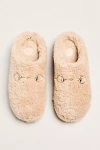 Maeve Sherpa Fleece Bit Scuff Slippers In Neutral