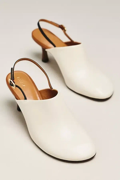 Maeve Shootie Mules In White