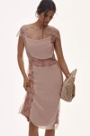 Maeve Short-sleeve Lace Slim Knee-length Dress
