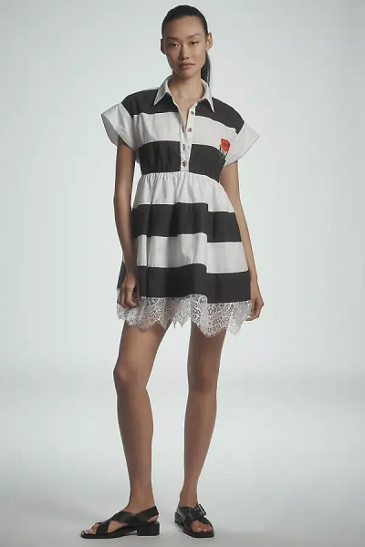 Maeve Short-sleeve Rugby Swing Mini Dress