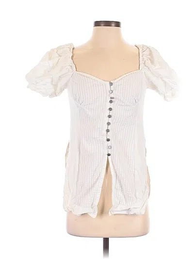 Pre-owned Maeve Short Sleeve T-shirt In White