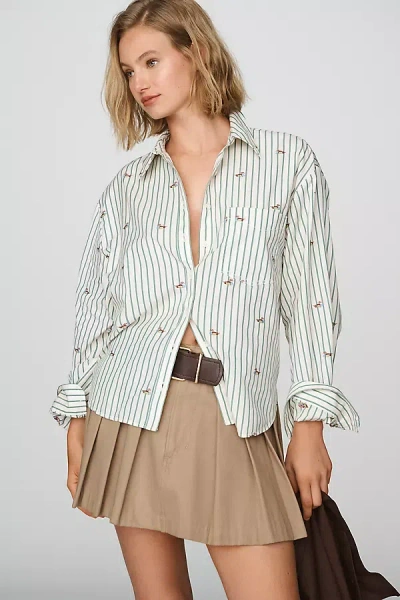 Maeve Shrunken Bennet Buttondown Shirt In Multi