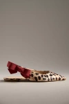 Maeve Side-bow Slingback Flats In Brown