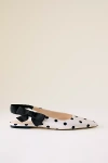 Maeve Side-bow Slingback Flats In Black