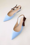 Maeve Side-bow Slingback Flats In Blue