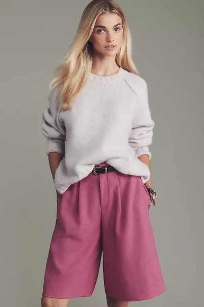 Maeve Skirty Culotte Shorts In Pink