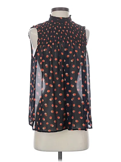 Pre-owned Maeve Sleeveless Blouse In Black