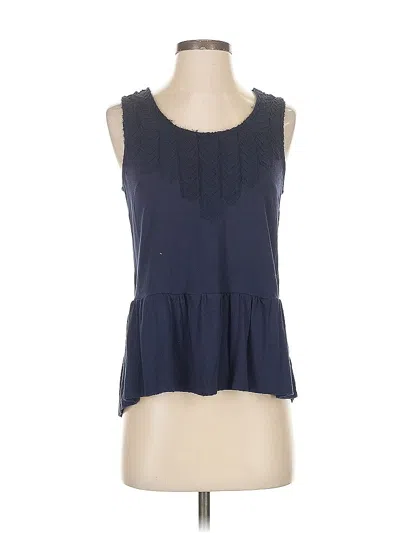 Pre-owned Maeve Sleeveless Blouse In Blue