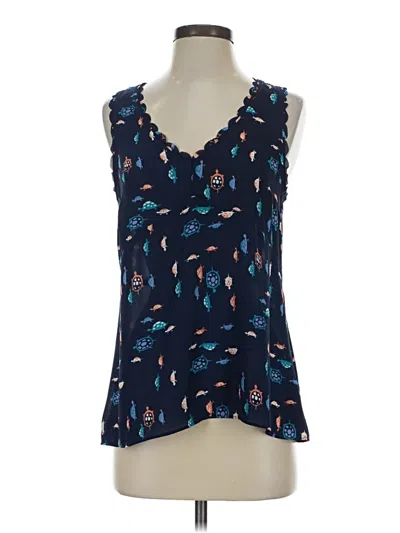 Pre-owned Maeve Sleeveless Blouse In Blue