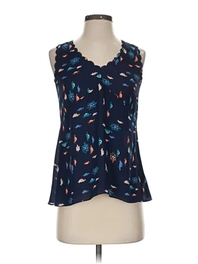 Pre-owned Maeve Sleeveless Blouse In Blue