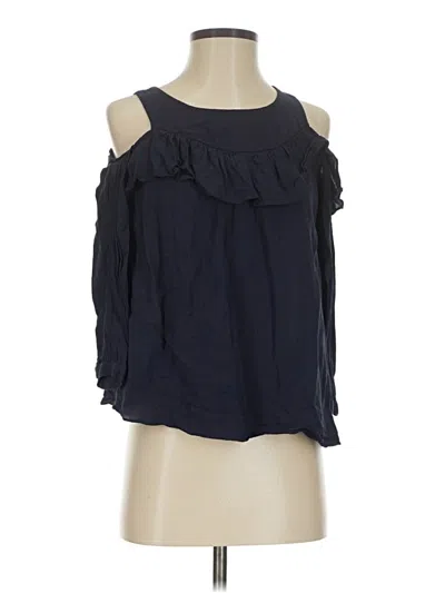 Pre-owned Maeve Sleeveless Blouse In Blue