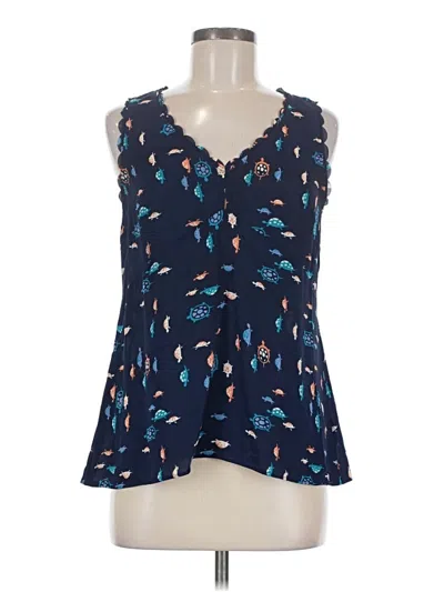 Pre-owned Maeve Sleeveless Blouse In Blue