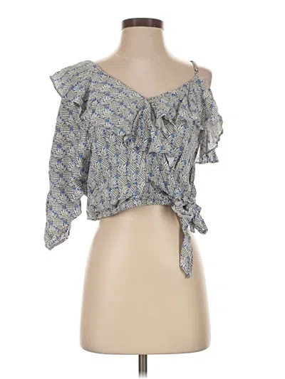Pre-owned Maeve Sleeveless Blouse In Blue