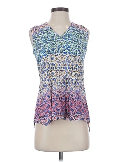 Pre-owned Maeve Sleeveless Blouse In Blue