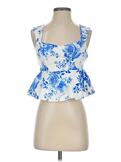 Pre-owned Maeve Sleeveless Blouse In Blue