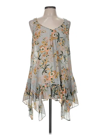 Pre-owned Maeve Sleeveless Blouse In Gray