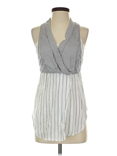 Pre-owned Maeve Sleeveless Blouse In Gray