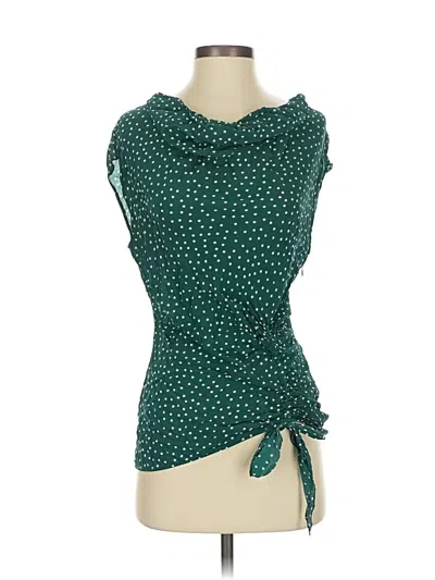 Pre-owned Maeve Sleeveless Blouse In Green