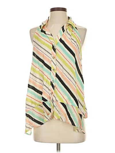 Pre-owned Maeve Sleeveless Blouse In Green