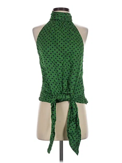 Pre-owned Maeve Sleeveless Blouse In Green