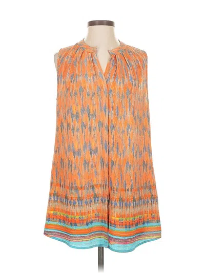 Pre-owned Maeve Sleeveless Blouse In Orange