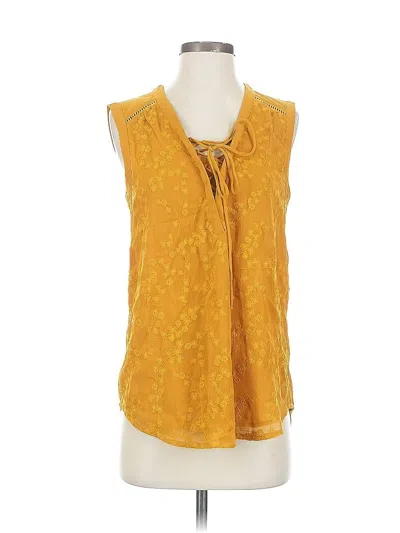 Pre-owned Maeve Sleeveless Blouse In Orange