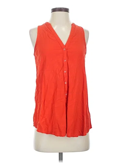 Pre-owned Maeve Sleeveless Blouse In Orange