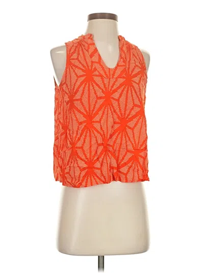 Pre-owned Maeve Sleeveless Blouse In Orange