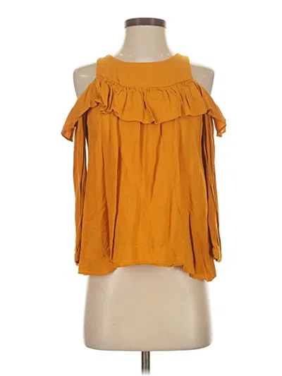 Pre-owned Maeve Sleeveless Blouse In Orange