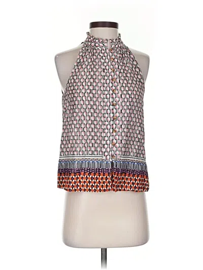 Pre-owned Maeve Sleeveless Blouse In Red