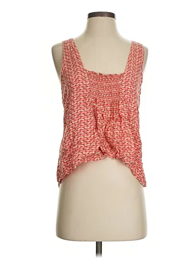 Pre-owned Maeve Sleeveless Blouse In Red