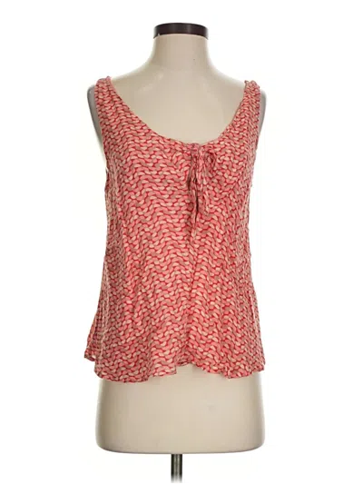 Pre-owned Maeve Sleeveless Blouse In Red