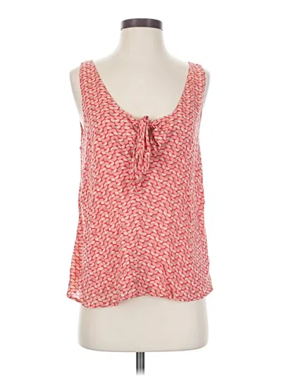 Pre-owned Maeve Sleeveless Blouse In Red