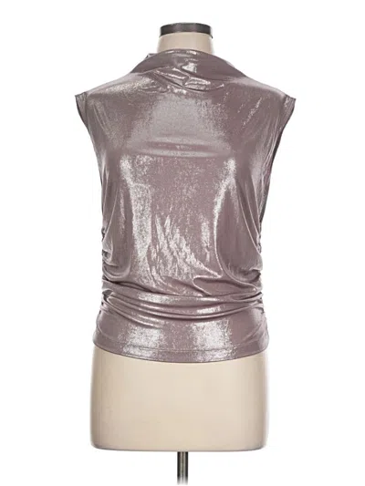 Pre-owned Maeve Sleeveless Blouse In Tan