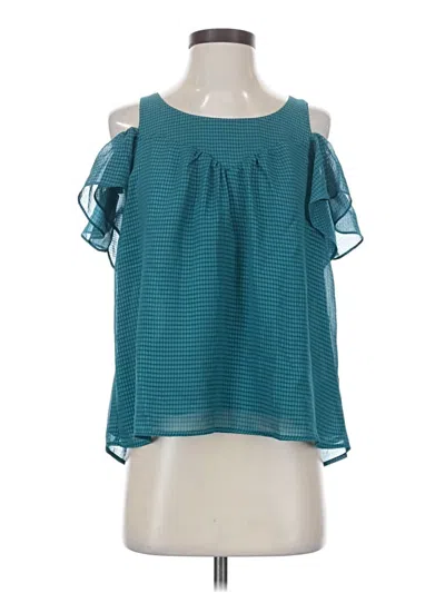 Pre-owned Maeve Sleeveless Blouse In Teal