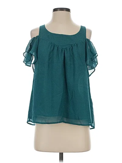 Pre-owned Maeve Sleeveless Blouse In Teal